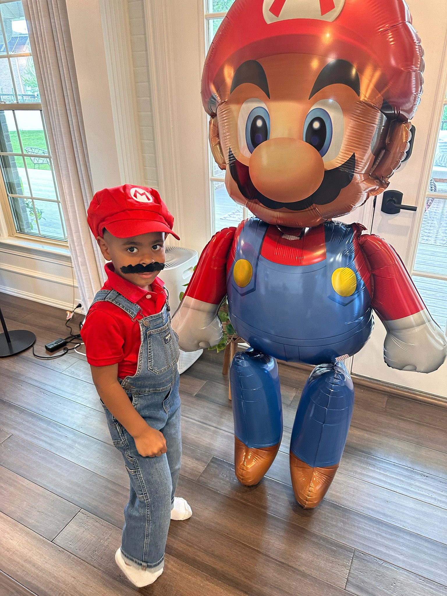 Super Mario bros costume 

Boy dress up Halloween costume// blue Jean overalls// red collar shirt // Mario hat 

#LTKkids #LTKHalloween #LTKfamily
