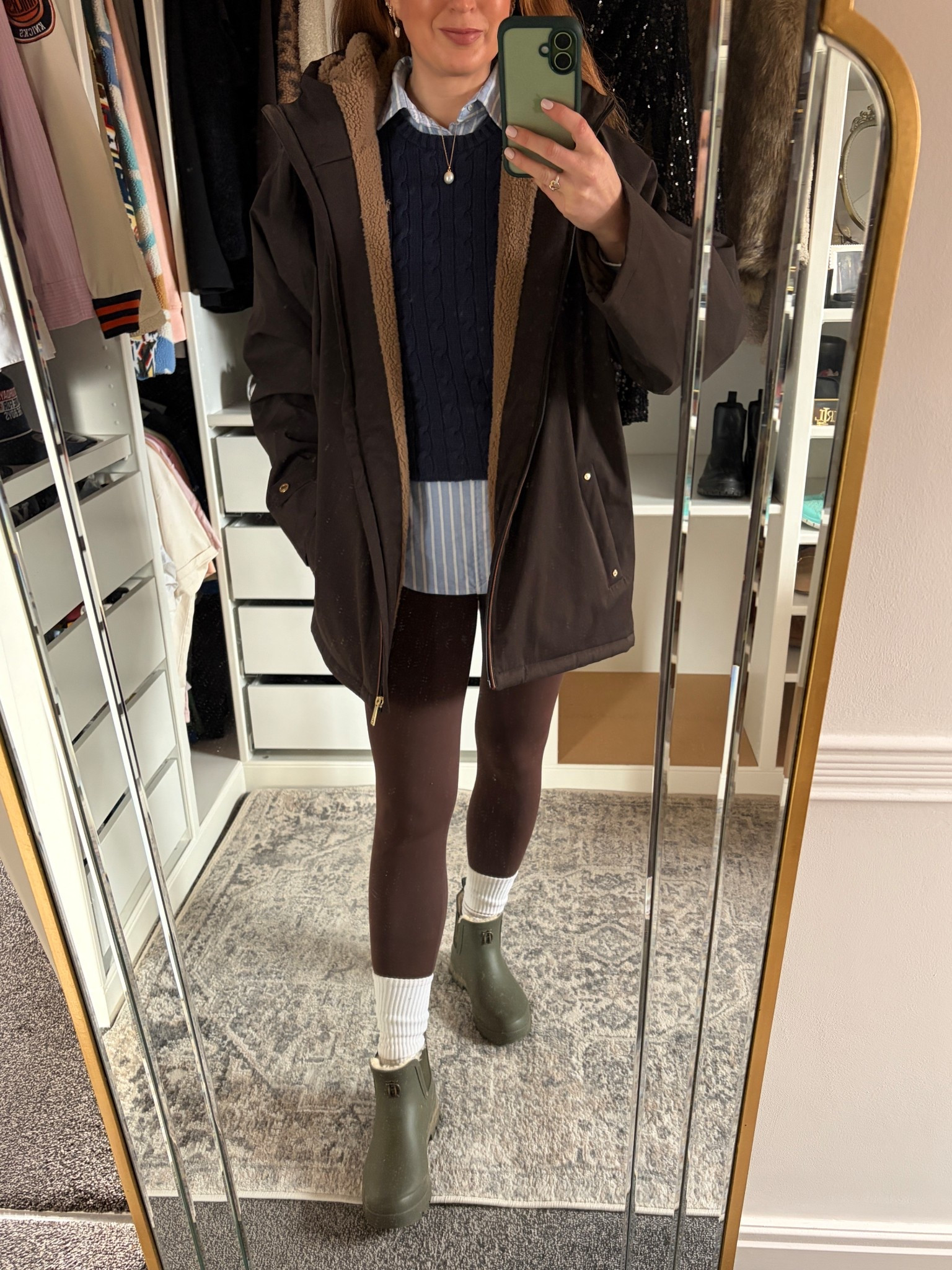 Rainy Day Outfit 🌂 rain jacket, Ralph Lauren, rain boots 

#LTKwinter #LTKuk #LTKluxury