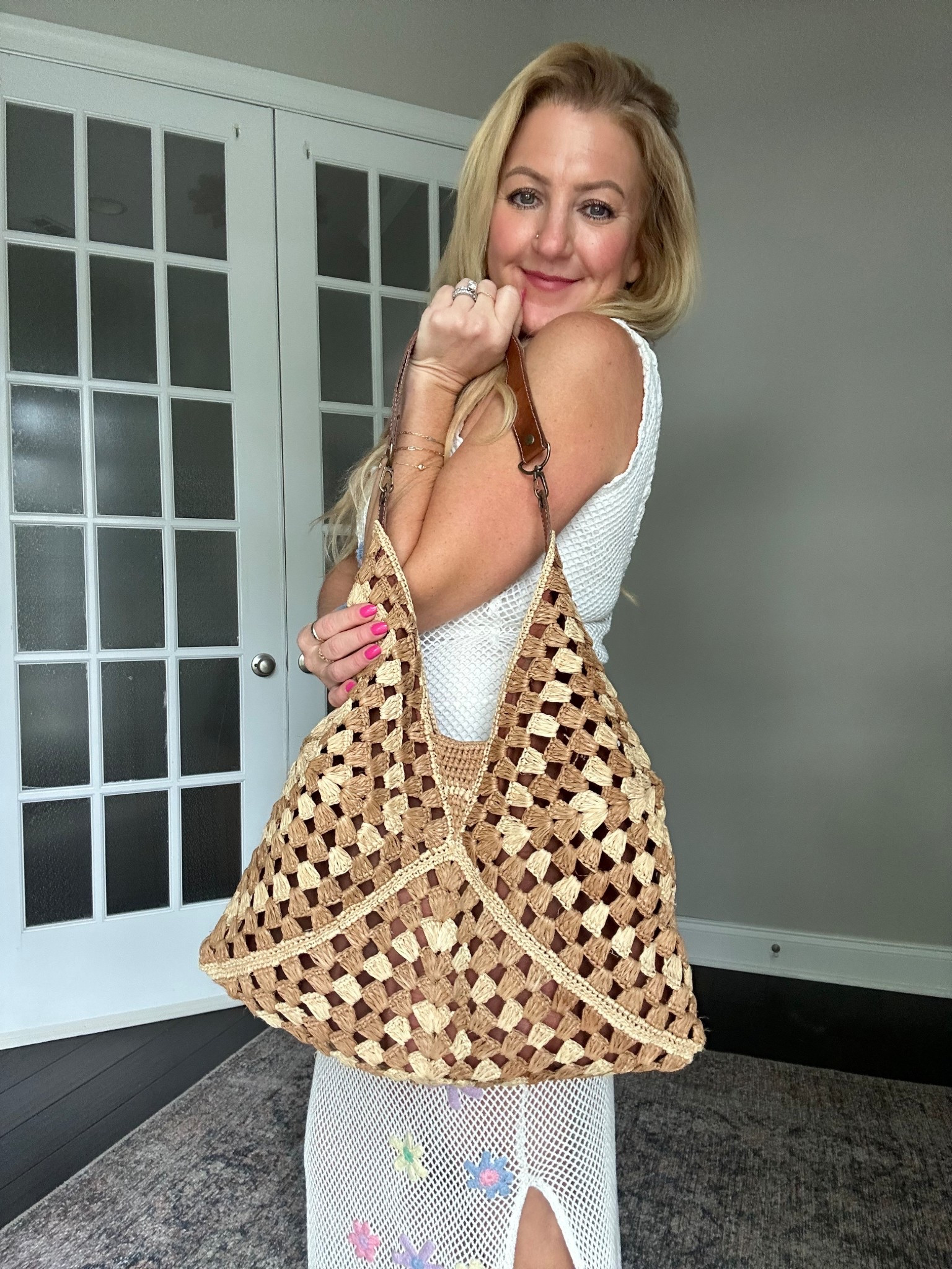 Favorite vacation and beach bag. So roomy and I get so many compliments on her. #beachbag #summerbag #wovenstraw #strawbag 

#LTKSeasonal #LTKStyleTip #LTKU