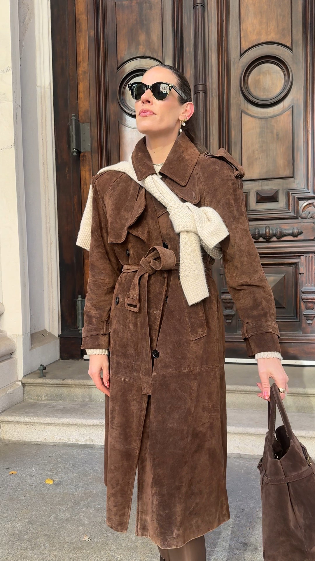 We love a chocolate brown suede moment. Especially in trench coat form

#LTKootd #LTKOver40 #LTKHoliday