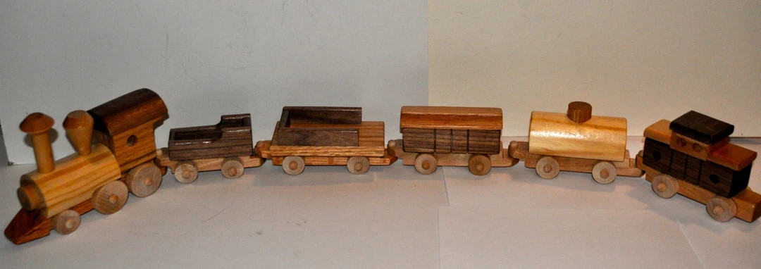 Hardwood Freight Train - Etsy | Etsy (US)