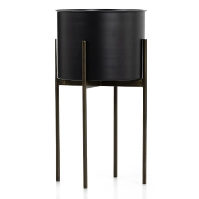 Alta Planter, Iron Matte Black | Williams-Sonoma