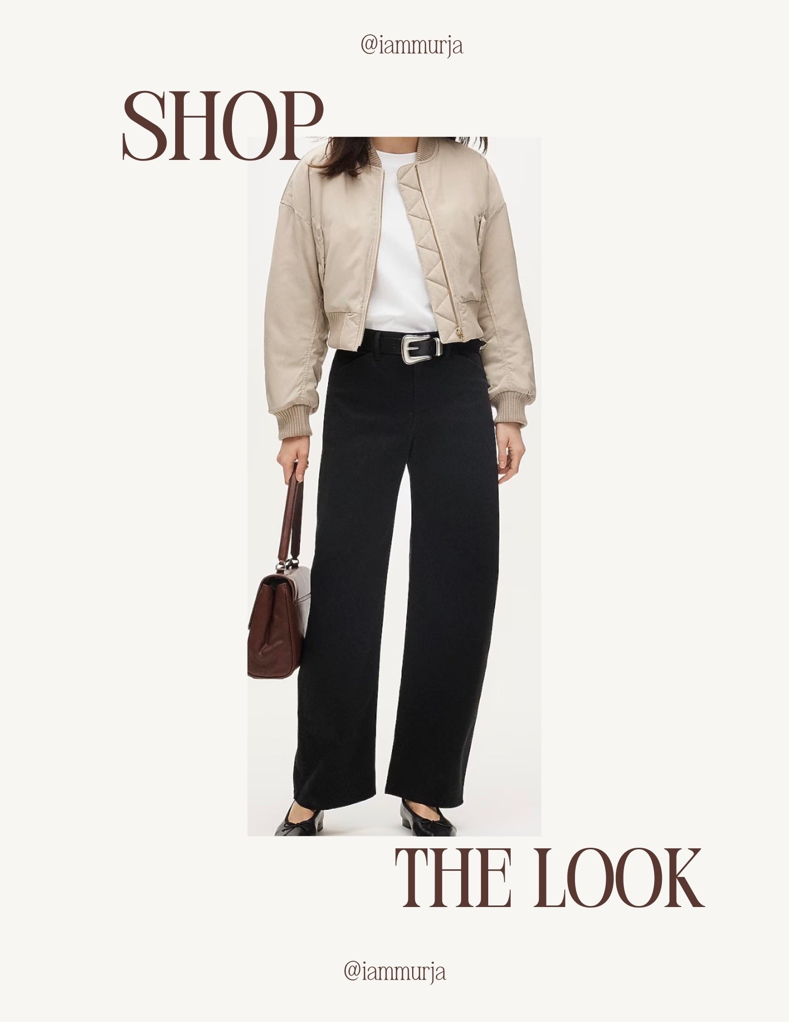 Spring outfit, neutral colors, Shop this look, casual but chic- elevated with a jacket, belt and a purse - with @jcrew 

#LTKWorkwear #LTKSeasonal #LTKootd