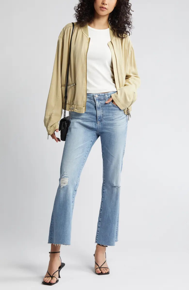 AG Farrah High Waist Crop Bootcut Jeans | Nordstrom | Nordstrom