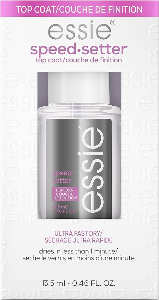 essie Nail Care, 8-Free Vegan, Speed Setter Top Coat, quick-dry nail polish, 0.46 fl oz | Amazon (US)