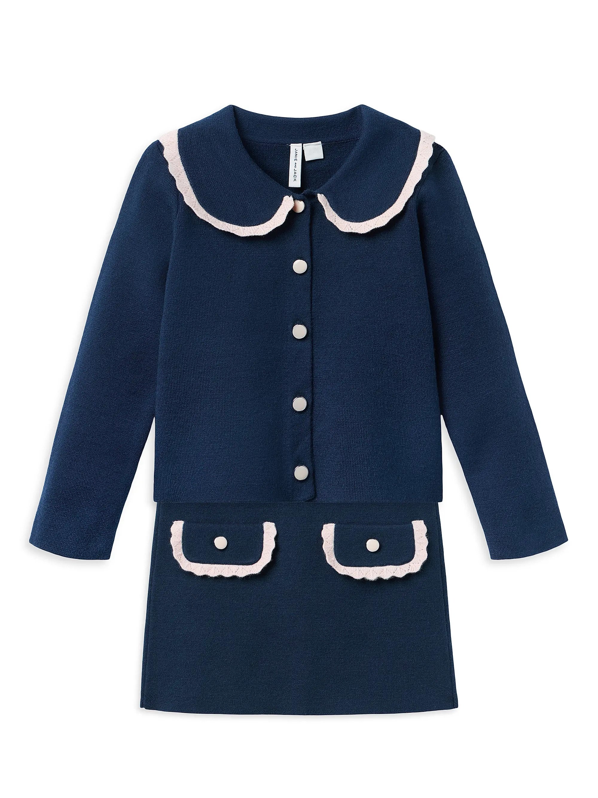 Little Girl's & Girl's Crochet Sweater & Skirt Set | Saks Fifth Avenue