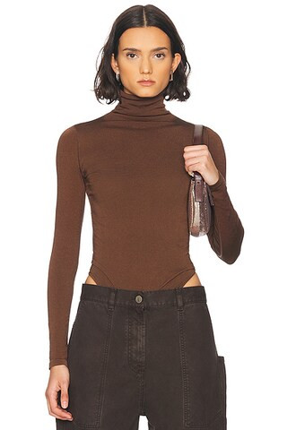 Wolford Colorado String Bodysuit in Umber | FWRD | FWRD 