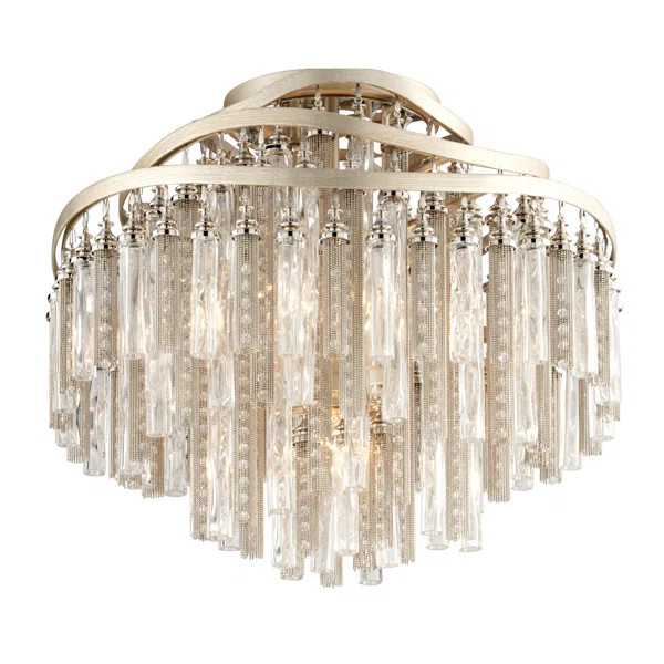 Chimera 4 - Light Unique/Statement Tiered Flush Mount | Wayfair Professional