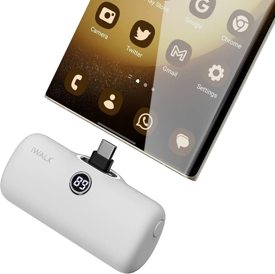iWALK Small Portable Charger, 4,800mAh 18W PD Fast Charging Power Bank with Built-in USB-C Connec... | Amazon (US)