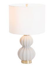 21x12 Cassandra Concrete Textured Table Lamp | Marshalls