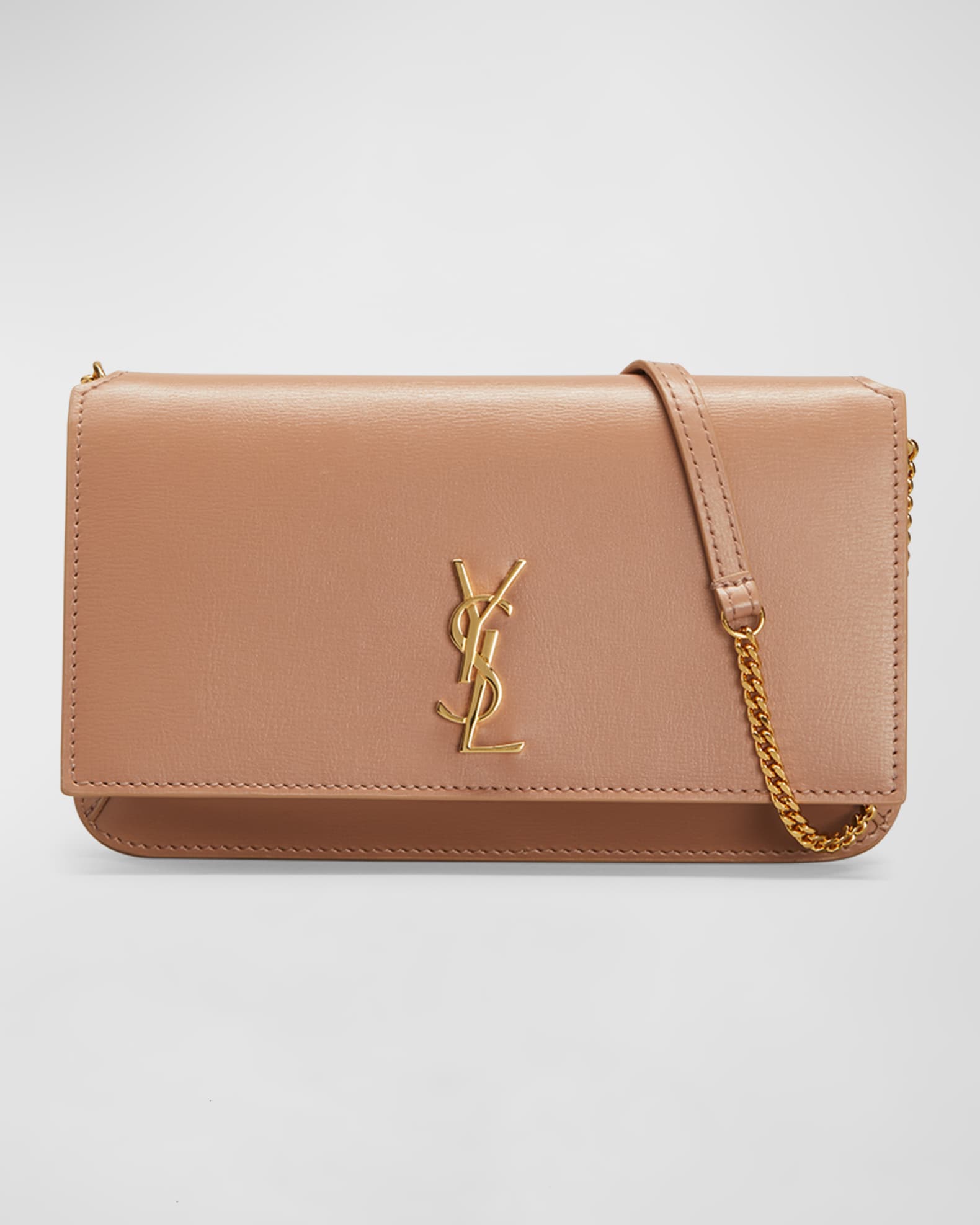 YSL Monogram Phone Holder Shoulder Bag | Neiman Marcus