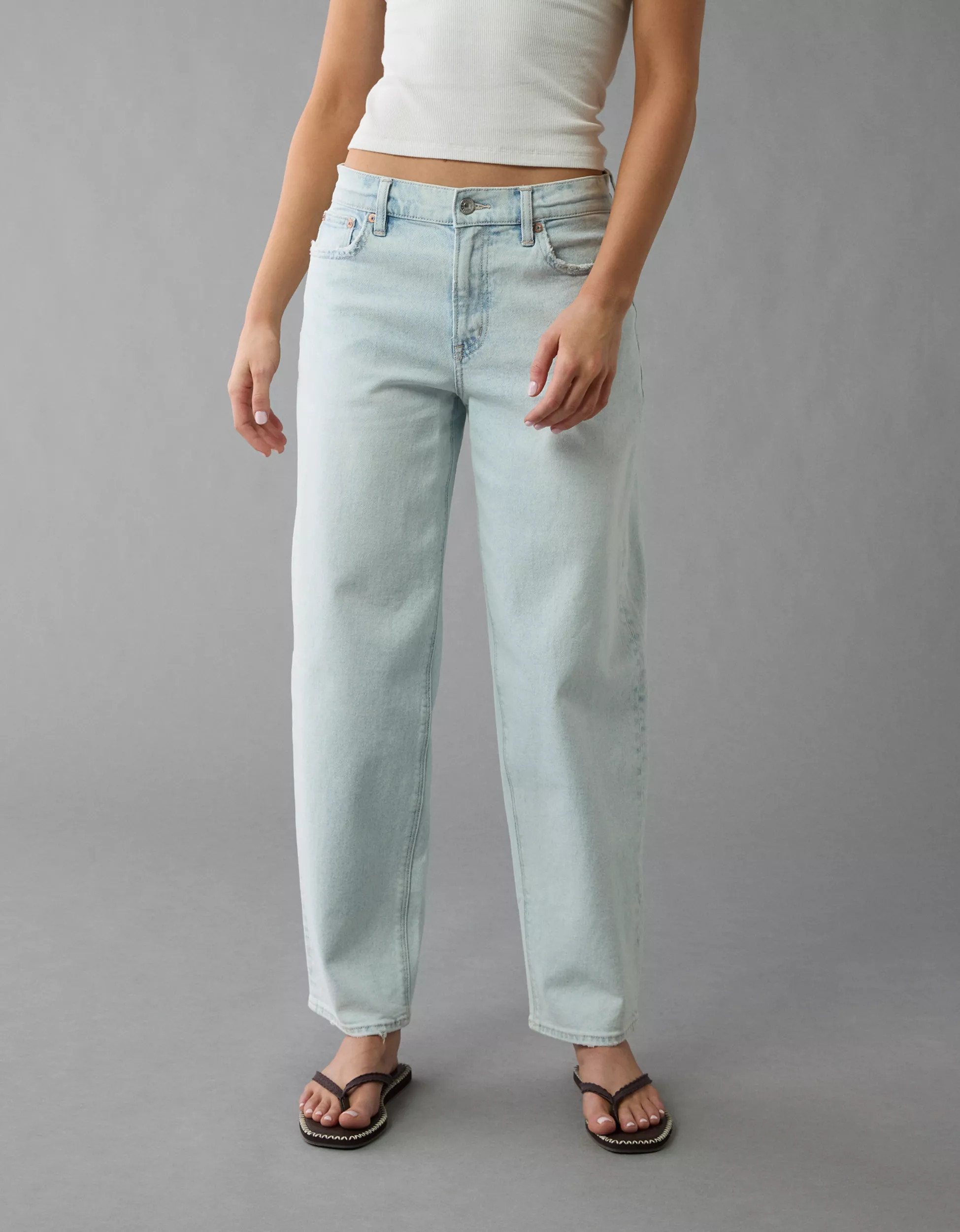 AE Stretch Barrel Jean | American Eagle Outfitters (US & CA)