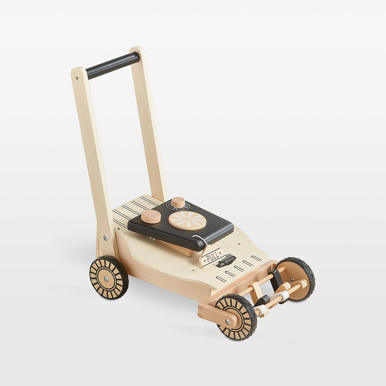 Wonder & Wise by Asweets Wooden Kids Toy Lawn Mower | Crate & Kids | Crate & Barrel