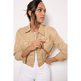 Rumi Cropped Trucker Jacket | Evereve