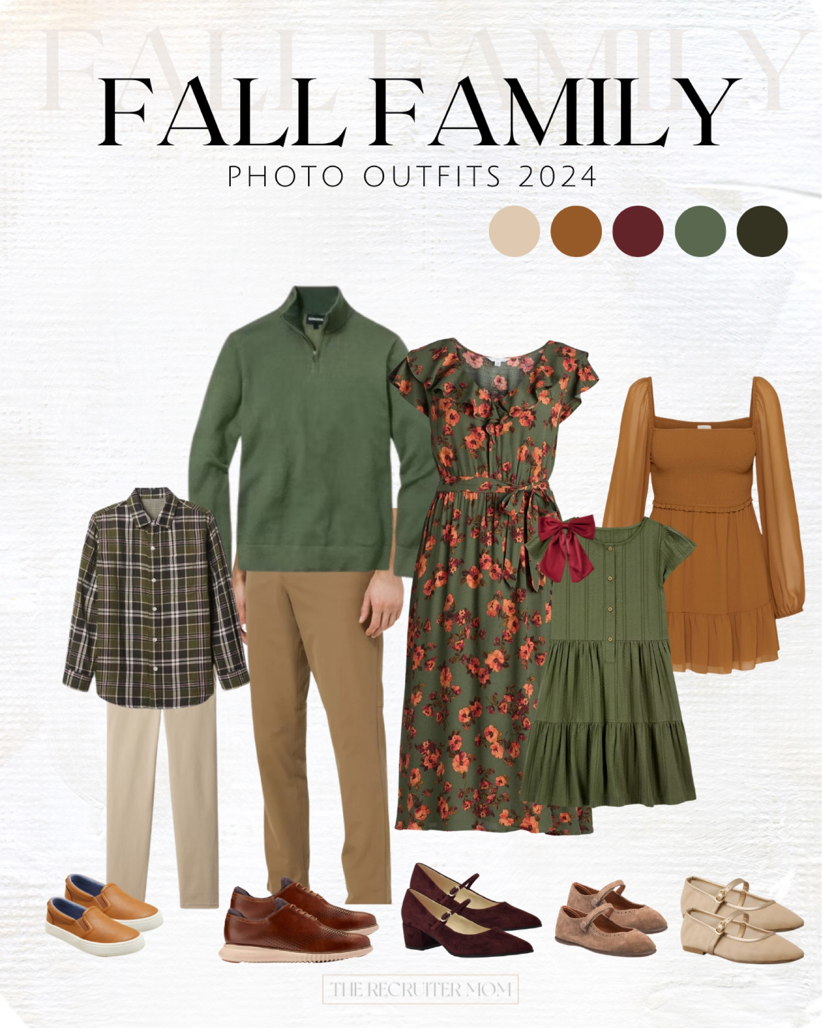 Family of 5-Fall Photo Coordinating Outfit Ideas

Fall outfits, family photo outfits, family picture ideas, family photo color scheme ideas, mens fashion, women fashion, kids fashion, burnt orange, brown, green, olive, rust, mustard, army green, orange, cordoroy, camel, leather, Henley, plaid, dress, skirt, top, half-zip, jeans, pants, shoe crush, booties

#LTKFindsUnder100 #LTKFamily #LTKKids