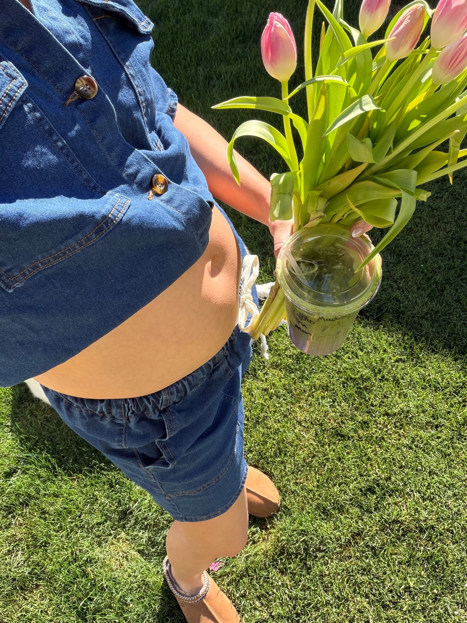 22 weeks pregnant and loving this dark denim Amazon set 🤍 The perfect bump-friendly outfit that will carry me through spring and summer. So comfy, so cute, and easy to dress up or down. Linking it here for you! ✨

#LTKSpringSale #LTKBump #LTKootd