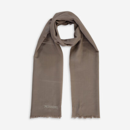 Beige Cashmere & Silk Blend Scarf 200x75cm | TK Maxx