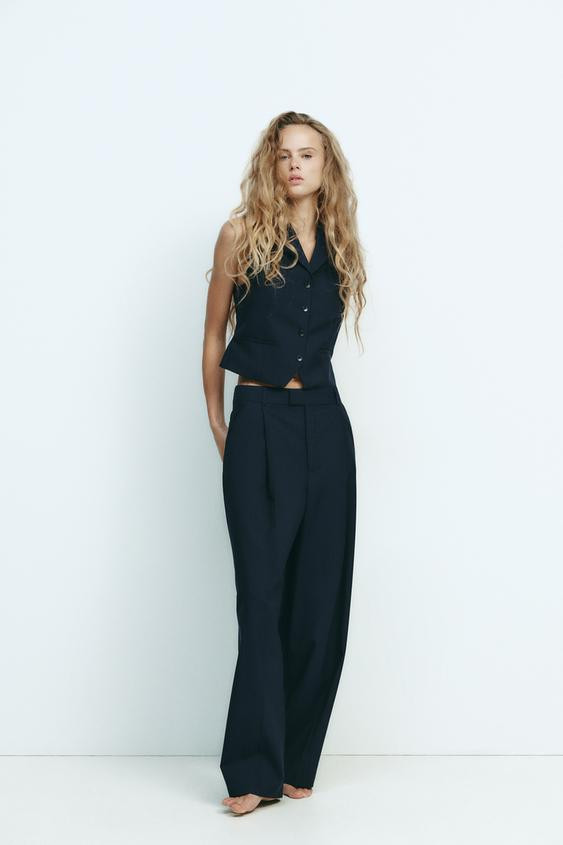 PINSTRIPE PLEATED PANTS | Zara US