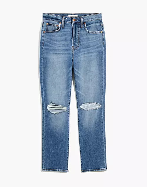 The Perfect Vintage Crop Jean in Gooding Wash: Knee-Rip Edition | Madewell