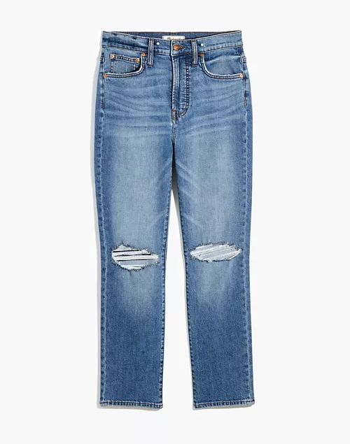 The Perfect Vintage Crop Jean in Gooding Wash: Knee-Rip Edition | Madewell
