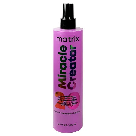 Matrix MIRACLE CREATOR Multi-Tasking Leave-In Treatment 13.5 oz / 400 ml | 20 Benefits | Walmart (US)
