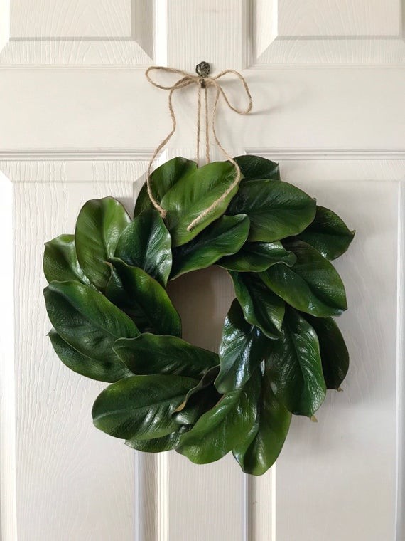 MAGNOLIA WREATH,MINI Magnolia Wreath,Small Farmhouse Wreath,Summer Wreath,Front Door Wreath,Year Rou | Etsy (US)
