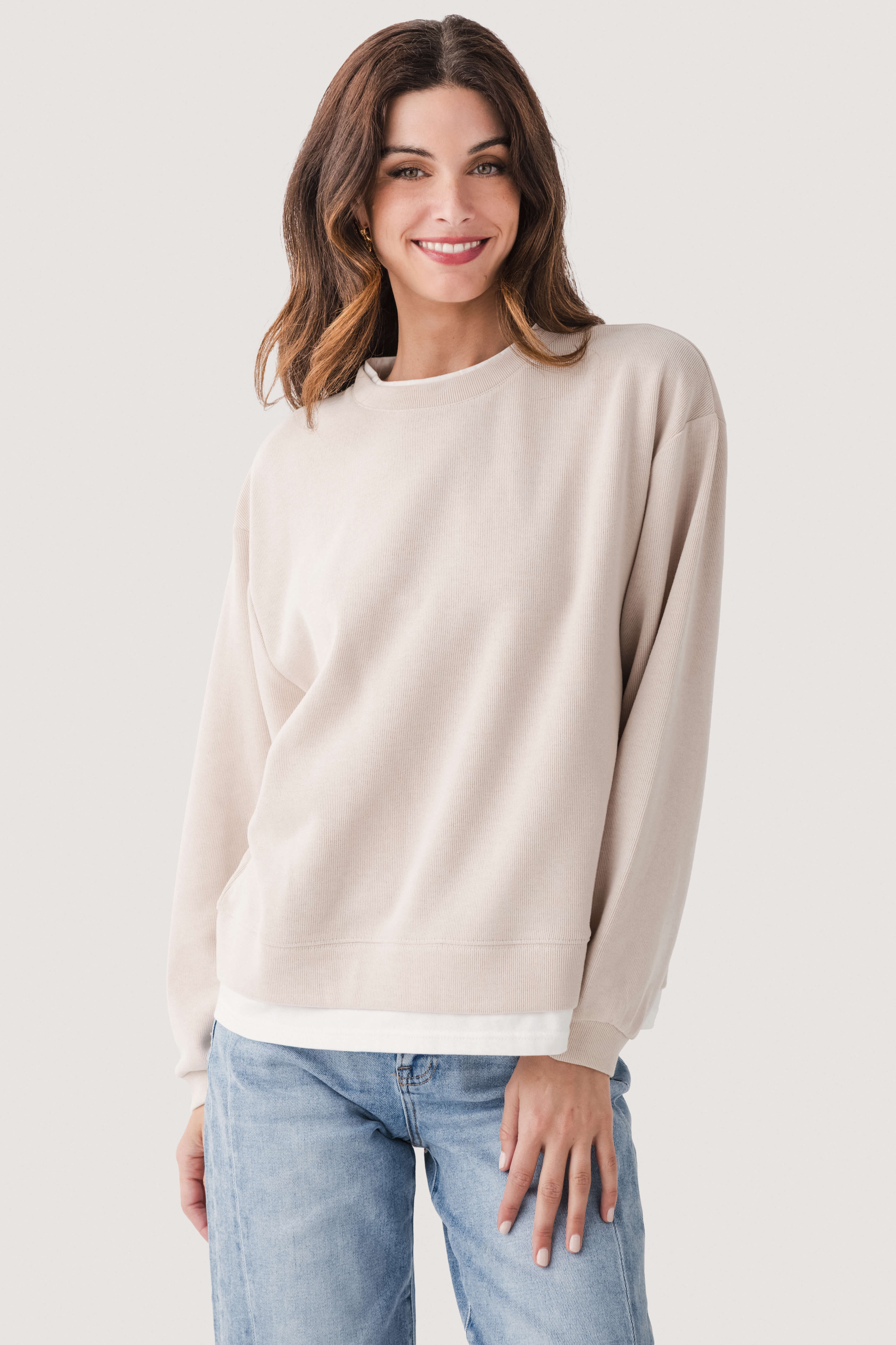 By Together Always On Crew Pullover | Social Threads