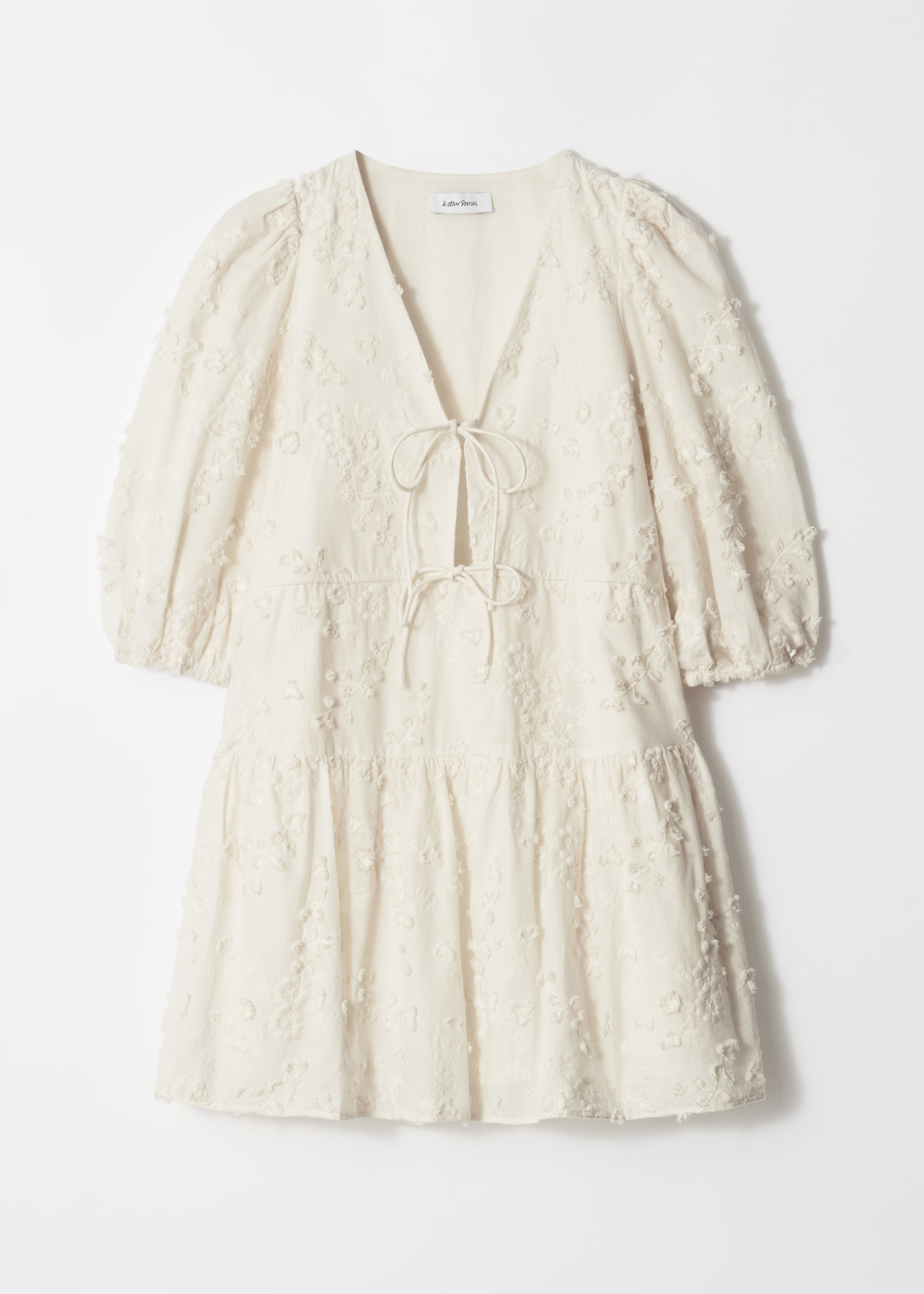 Minikleid mit Stickerei - Creme - & Other Stories DE | & Other Stories EU