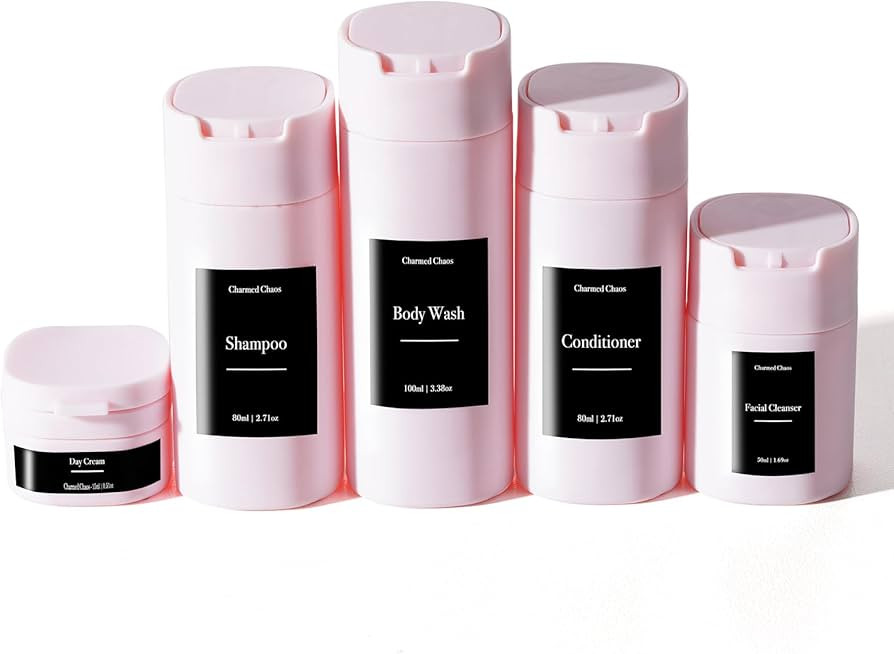 Travel Toiletries Bottles, Travel Shampoo and Conditioner Bottles, Travel Bottles Leak Proof, TSA... | Amazon (US)