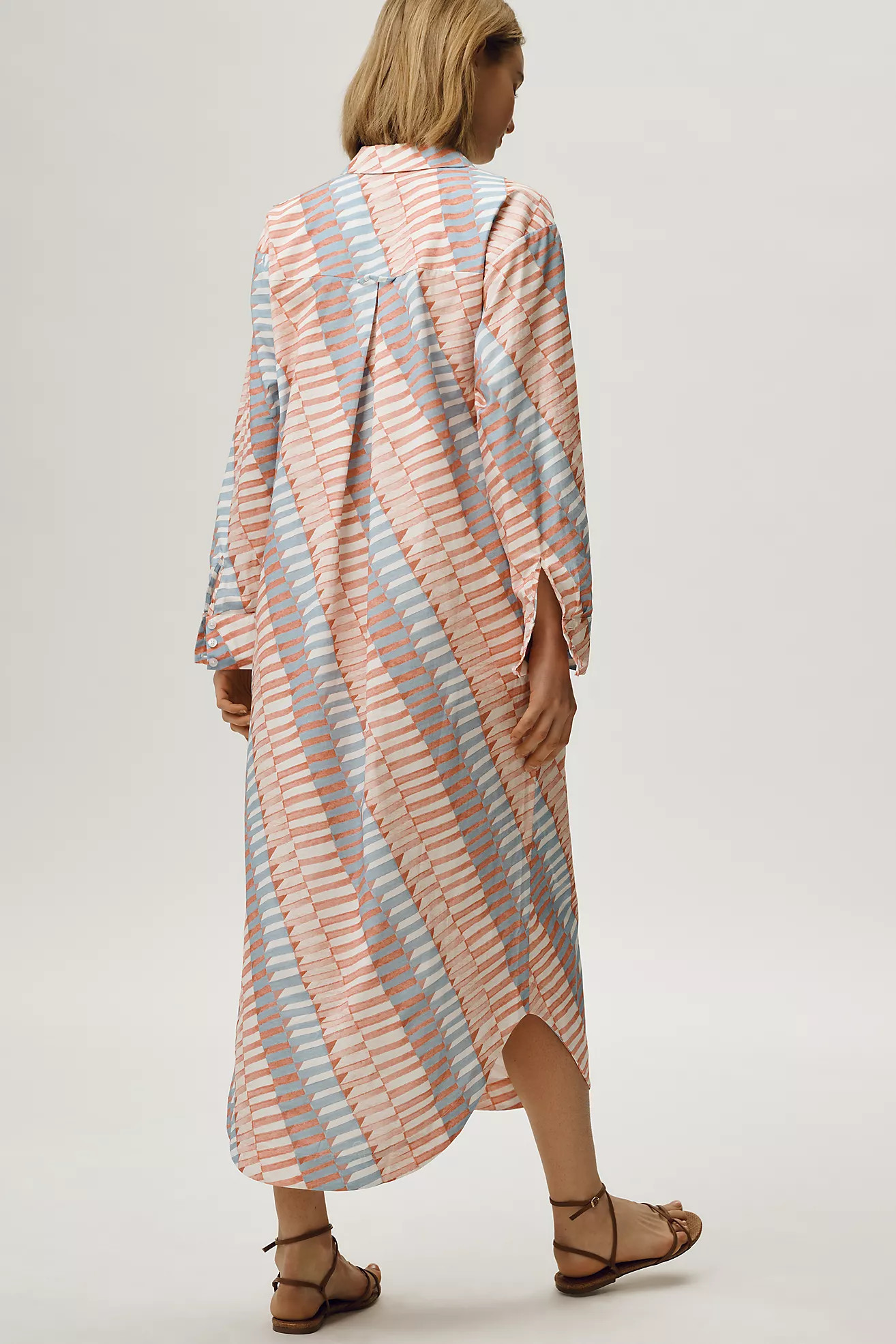 The Soren Long-Sleeve Shirt Dress by Maeve | Anthropologie (US)