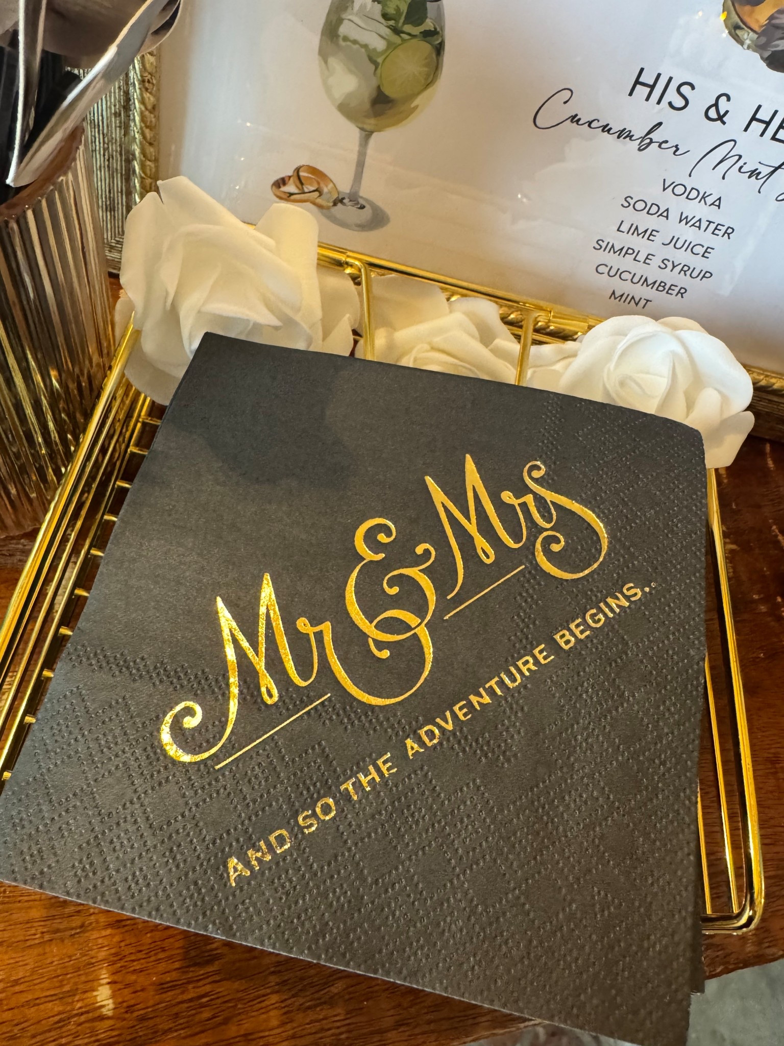 An easy way to make your wedding cocktail hour more special🖤

#LTKWedding