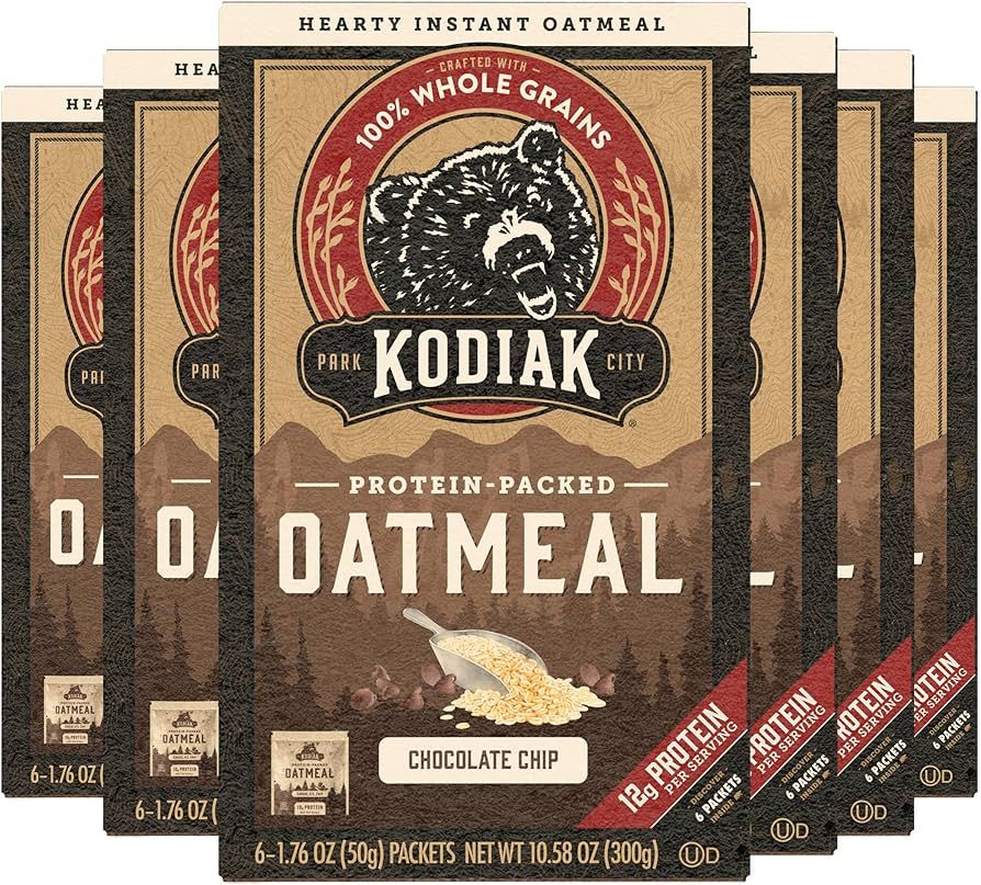 Kodiak Cakes Instant Oatmeal Packets - High Protein - 100% Whole Grains Breakfast Food - Chocolat... | Amazon (US)