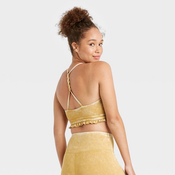 Women's Strappy Back Bra with Ruffle - JoyLab™ | Target