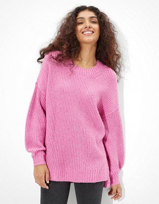 AE Oversized Dreamspun Crew Neck Sweater | American Eagle Outfitters (US & CA)