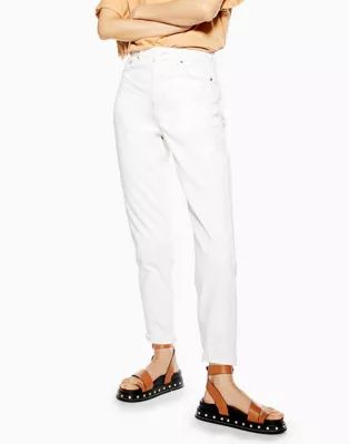 Topshop mom jeans in off white | ASOS (Global)