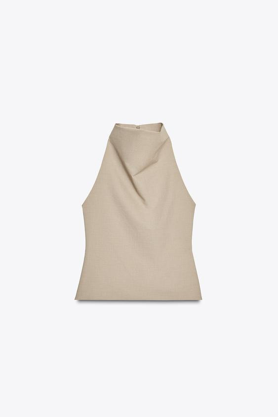 HALTER OPEN BACK TOP | Zara US