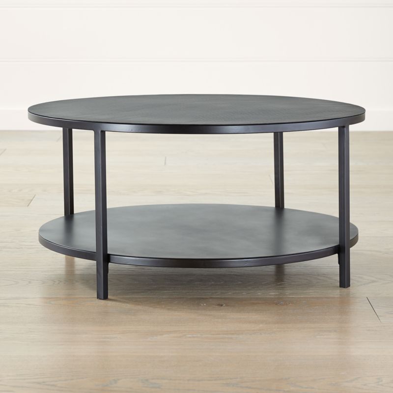 Echelon Round Coffee Table + Reviews | Crate and Barrel | Crate & Barrel