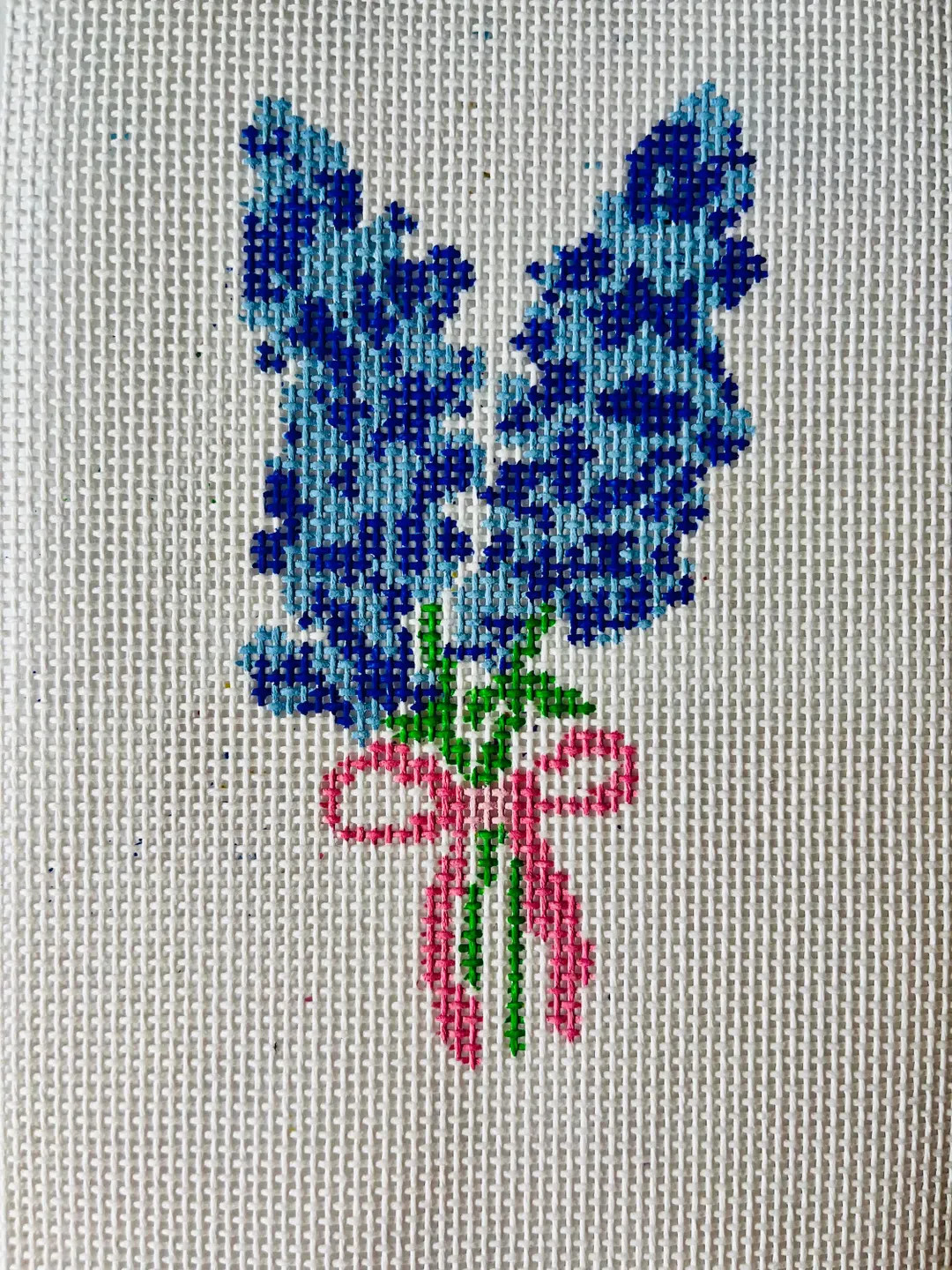 Bluebonnet Needlepoint Canvas Hand Painted - Etsy | Etsy (US)