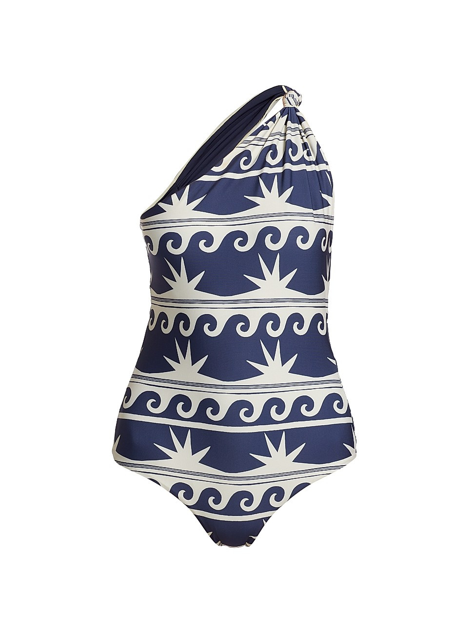 Women's Ocean Amulet One-Piece Swimsuit - Les Vagues Midnight Ecru - Size XL | Saks Fifth Avenue