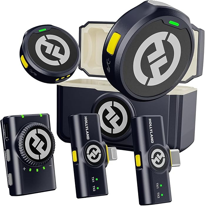 Hollyland Lark M2 Wireless Lavalier Microphone for iPhone/Android/Camera/PC/Laptop with Lightning... | Amazon (US)