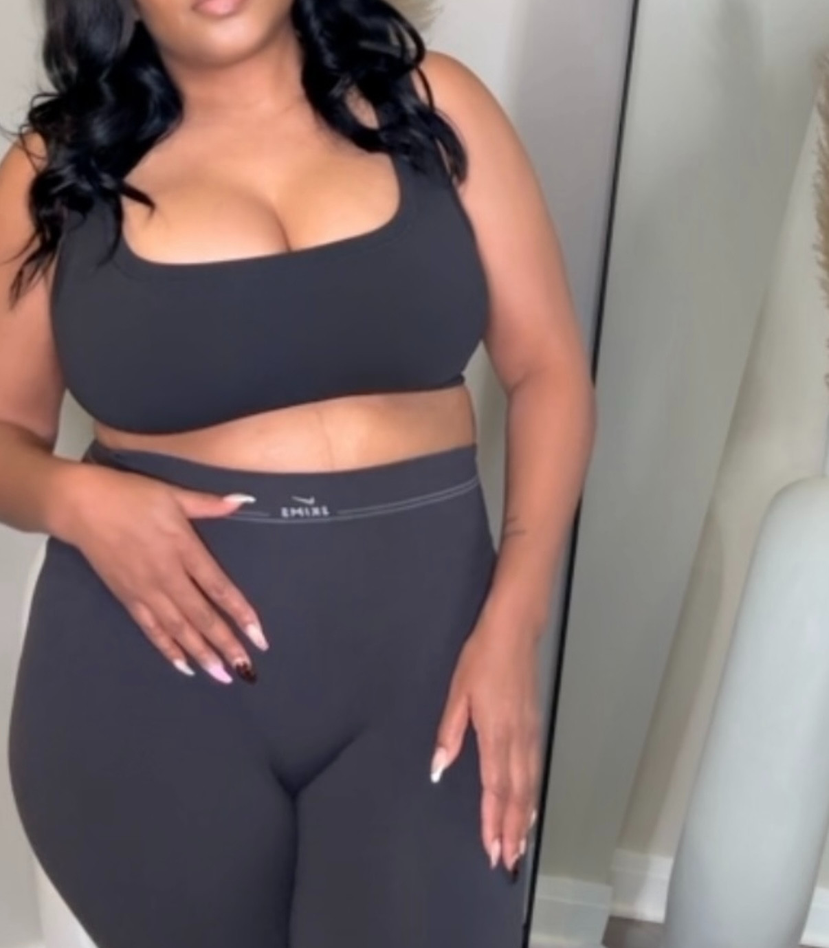Nike x Skims set 🤍
Wearing size M (200lbs, 5’6”)
Fits comfortably and hugs in the right places. 

 #LTKfitnessgoals #LTKActive #LTKBeauty