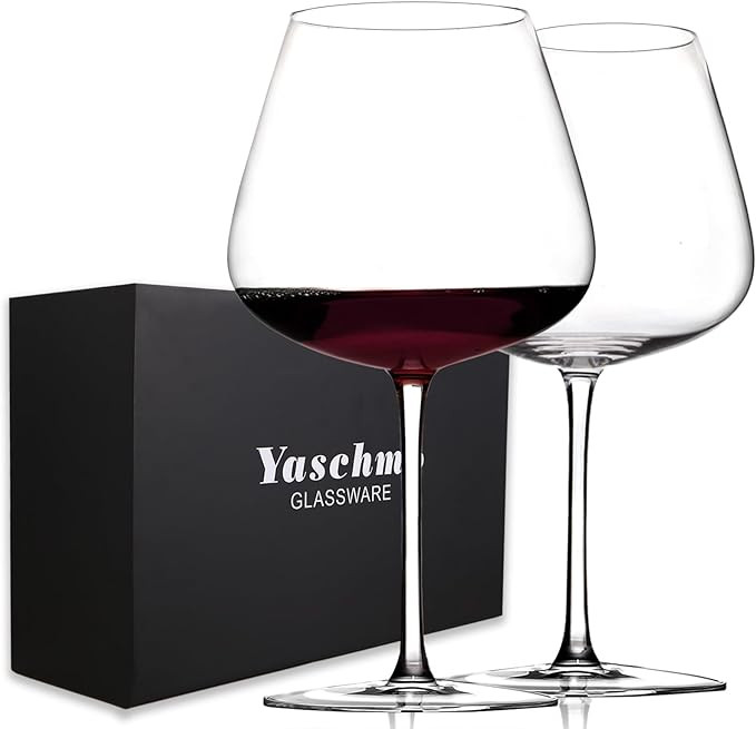 Super Large 30OZ Wine Glasses-Hand Blown Crystal Giant Wine Glasses, Big Burgundy Glasses Oversiz... | Amazon (US)