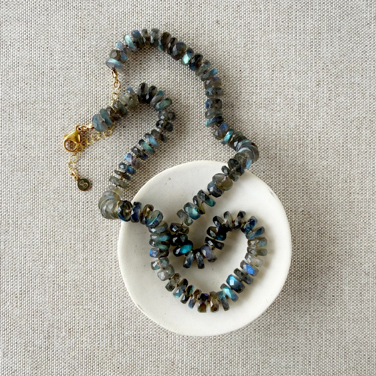 Ophelia Labradorite Knotted Necklace | Sarah Cornwell Jewelry