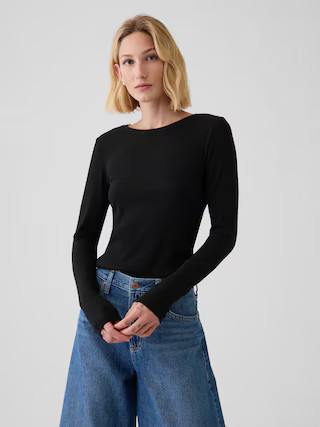 Modern Rib Cropped T-Shirt | Gap (US)