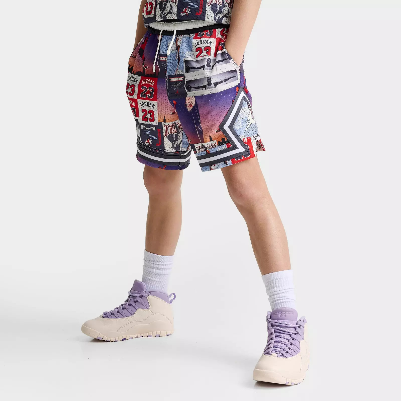 Big Kids' Jordan Dri-FIT MJ Printed Sport Diamond Shorts | Finish Line (US)