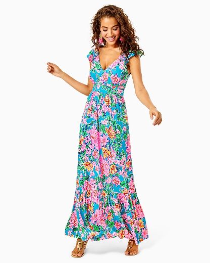 Women's Vyra Maxi Dress, Rose To The Occasion - Lilly Pulitzer | Lilly Pulitzer