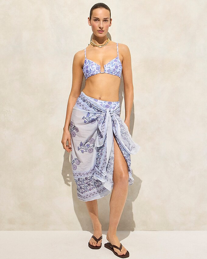 Cotton sarong in prints | J. Crew US