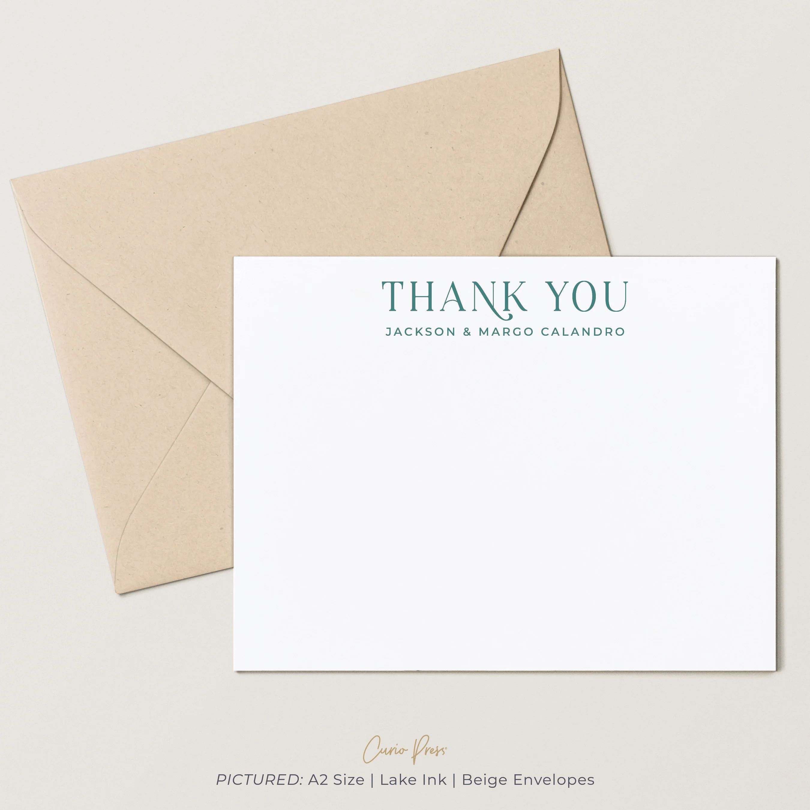 Margo Thank You: Flat Card Set | Curio Press