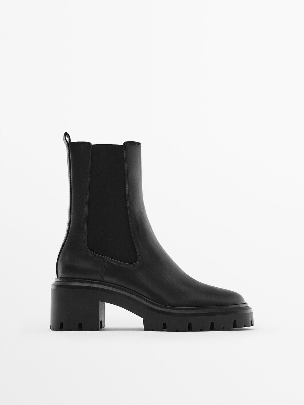 Chelsea boots with track soles | Massimo Dutti US