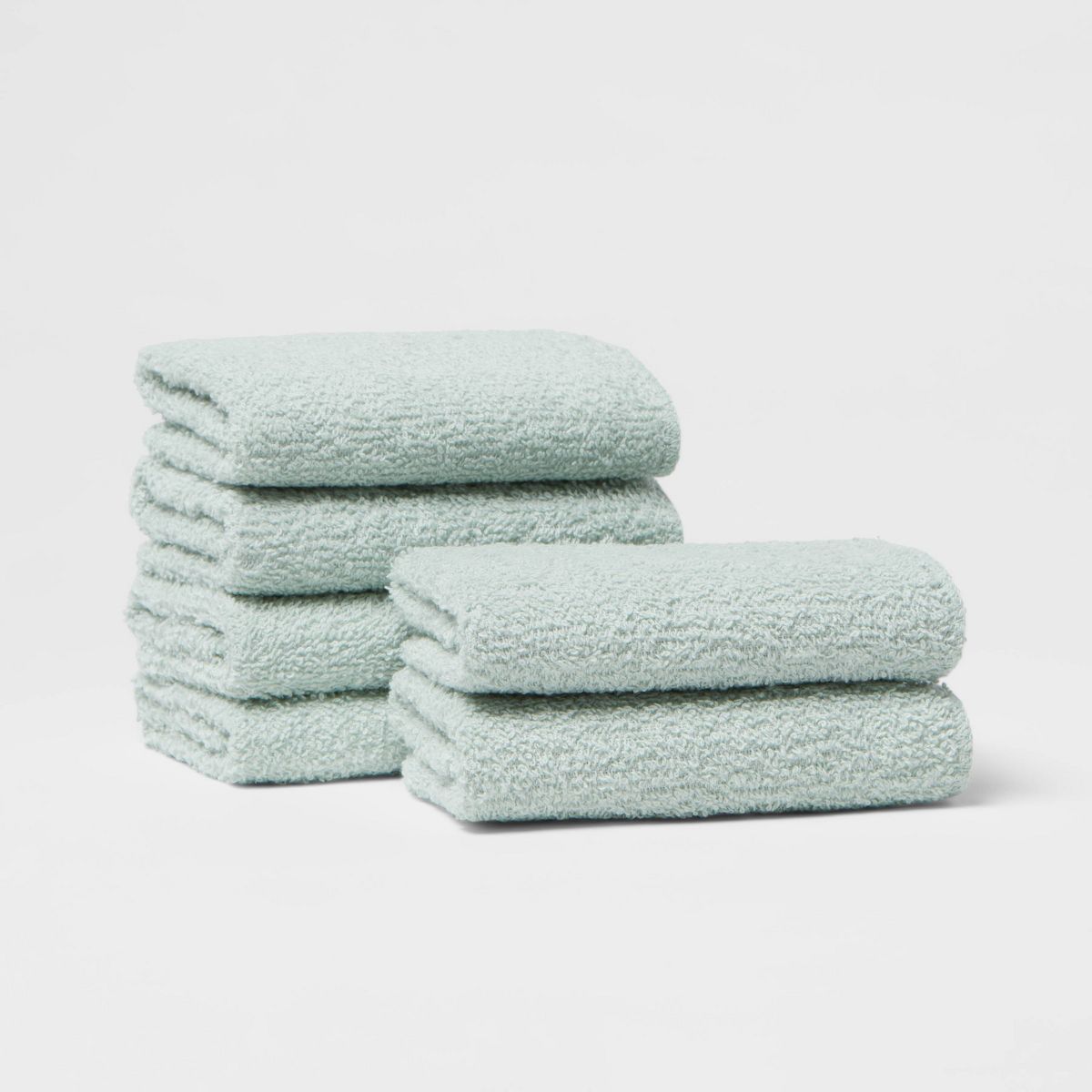 6pk Washcloth Set Mint - Room Essentials™ | Target
